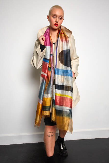 Handpainted Scarves and Shawls | Wearable Art by Carole Waller