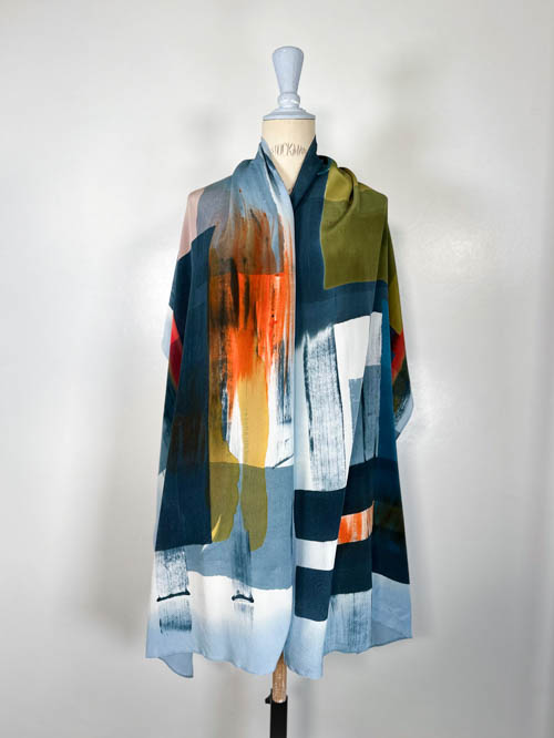 Handpainted Scarves and Shawls | Wearable Art by Carole Waller