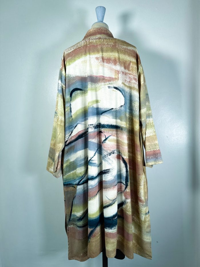 ‘Clouds’- carole-waller-painted-silk-Indian- shirt-dress-GS24/122