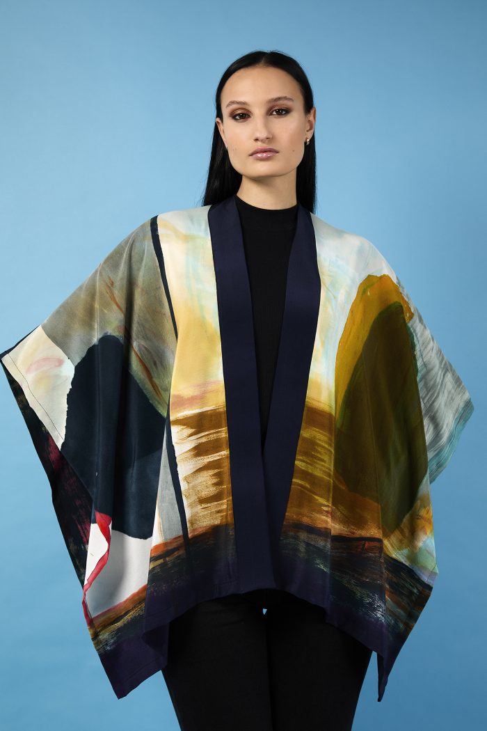 silk poncho